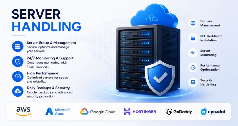 Server infrastructure and hosting management