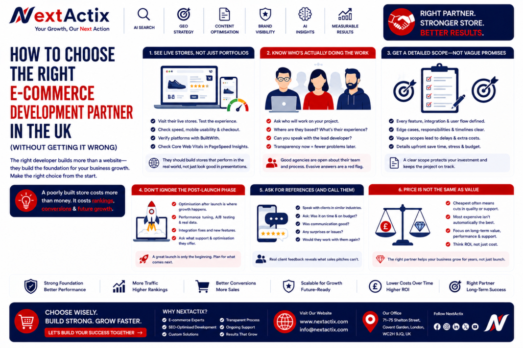 how to choose the right ecommerce development partner in UK