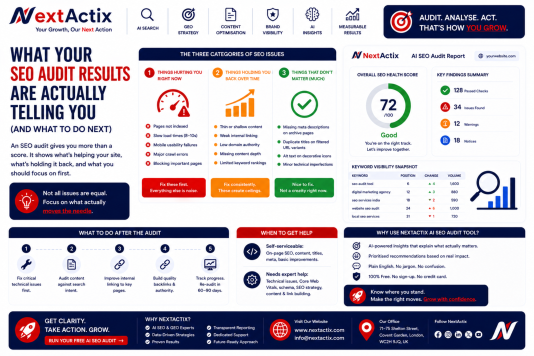how to read seo audit tool result