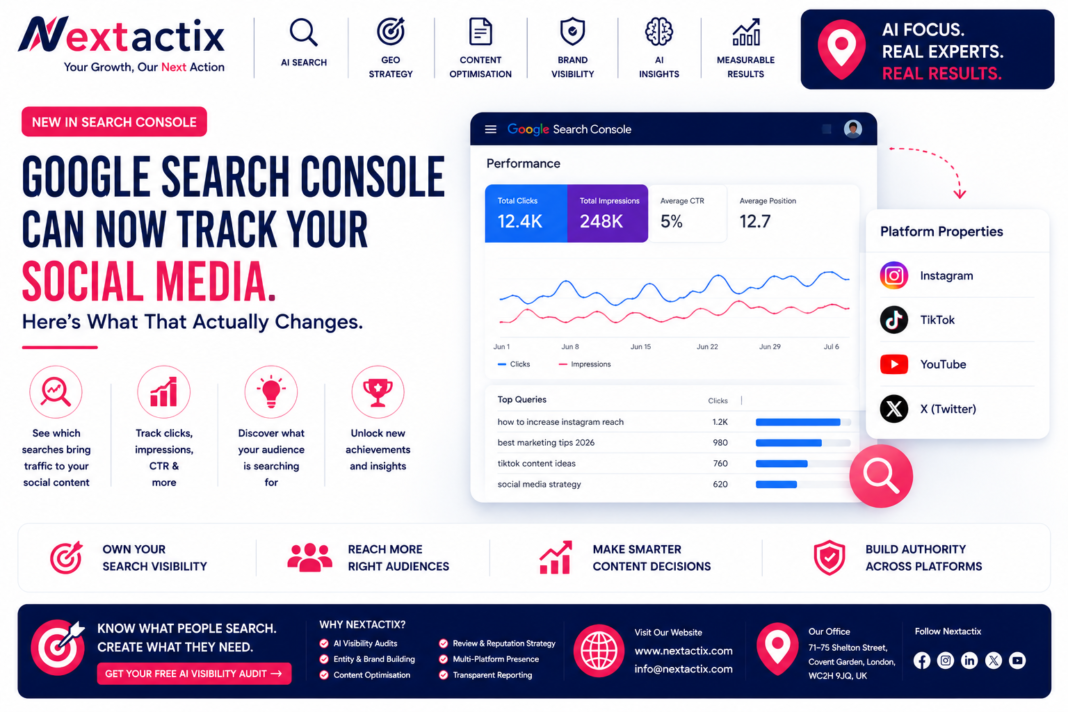 Google Search Console platform properties