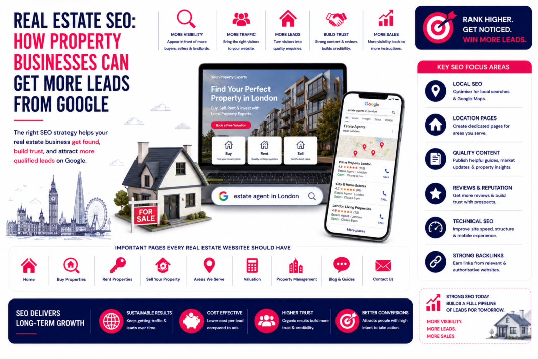 real estate seo leads google